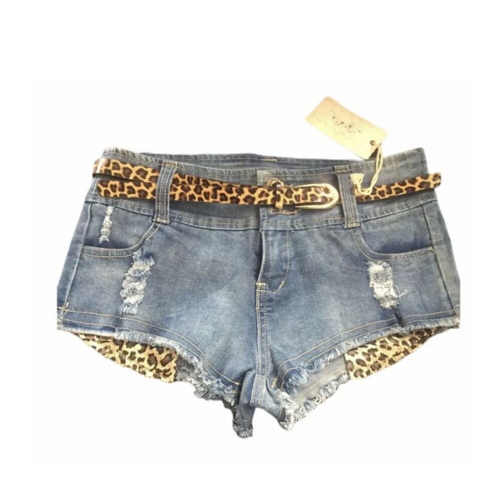 Lydia jeans short fringe medium wash shorts size medium